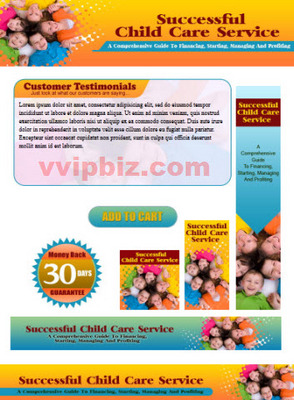 Product picture Child Care Service Website Template Plr Pack