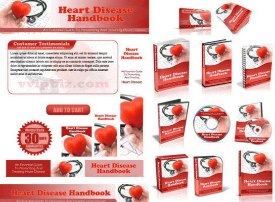 Product picture Heart Disease Website Template Plr Pack