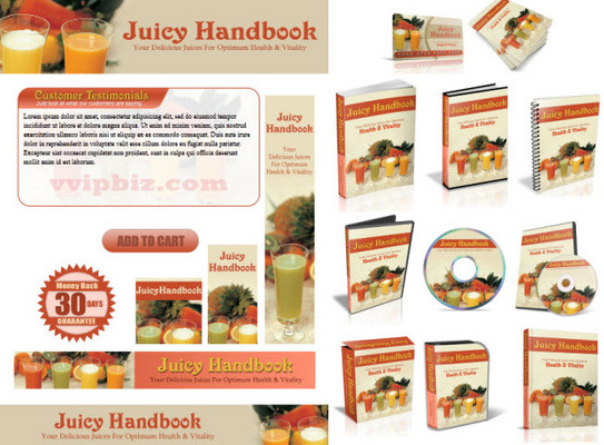 Product picture Fruit Juice Recipes Website Template Plr Pack