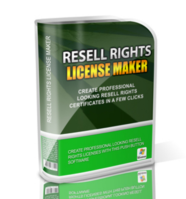 Product picture Resell Rights License Maker MRR Software / Giveaway Rights
