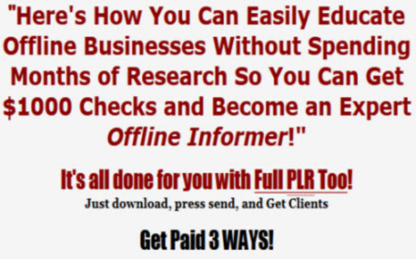 Product picture Expert Offline Informer PLR Reports