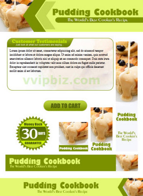 Product picture Pudding Recipes Website Template Plr Pack