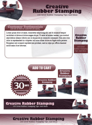 Product picture Rubber Stamps Website Template Plr Pack
