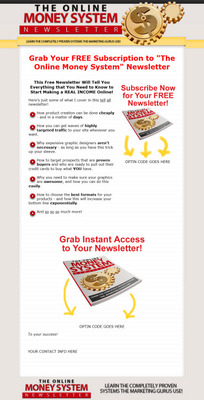 Product picture Online Money System Plr Newsletter Series