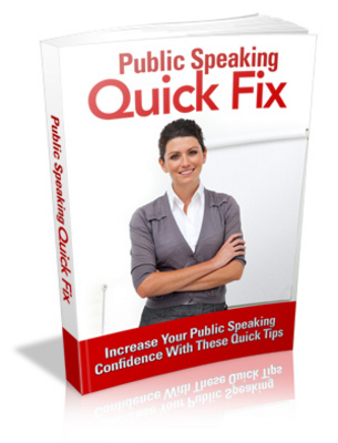 Product picture Public Speaking Quick Fix MRR/ Giveaway Rights