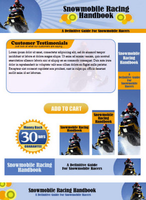 Product picture Snowmobile Racing Website Template Plr Pack