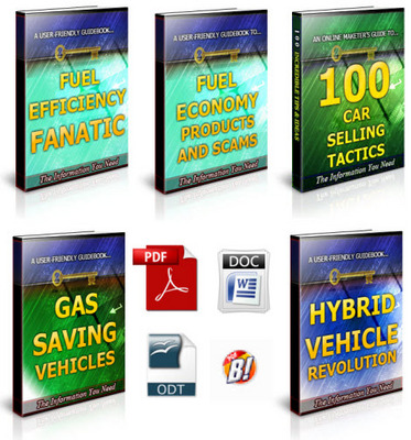 Product picture Car Fuel Savings Unrestricted PLR Ebook Package