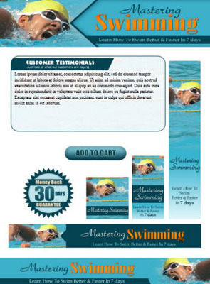 Product picture Mastering Swimming Website Template Plr Pack