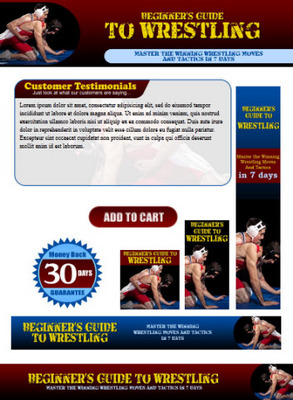 Product picture Wrestling Website Template Plr Pack
