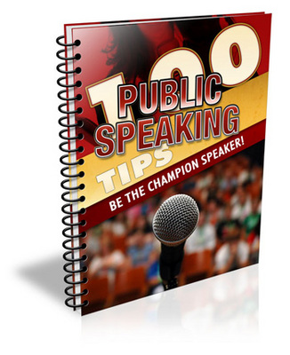 Product picture 100 Public Speaking Tips MRR /Giveaway Rights