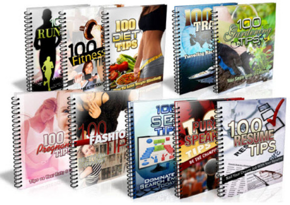 Product picture Ten Reports 100 Tips MRR Series V2 / Giveaway Rights 