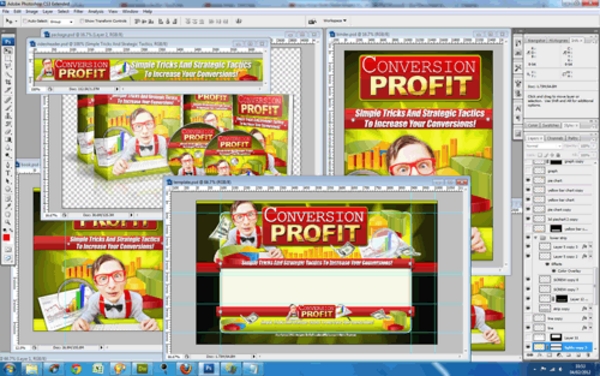 Product picture Conversion Profit PSD Templates - Quality Unflattened PSDs