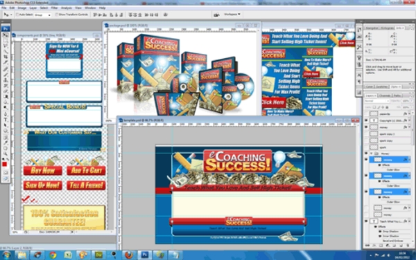 Product picture eCoaching Success PSD Templates - Quality Unflattened PSDs