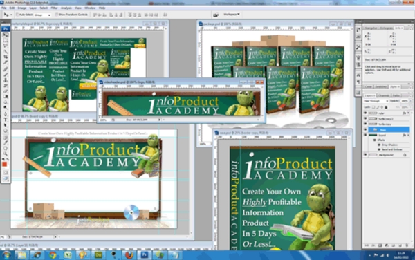 Product picture Info Product Academy PSD Graphics Set