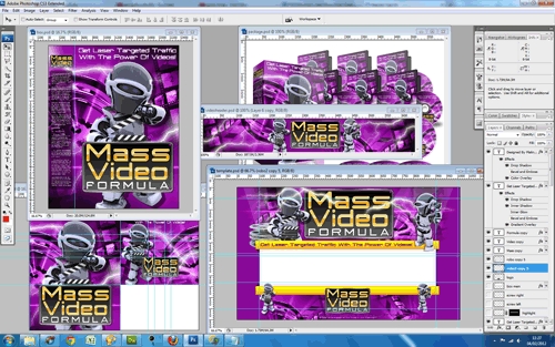Product picture Video Marketing PSD Templates: Quality Unflattened PSDs