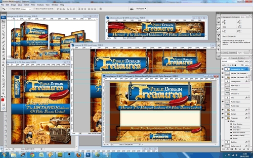 Product picture Public Domain PSD Template: Quality Unflattened PSD Graphics