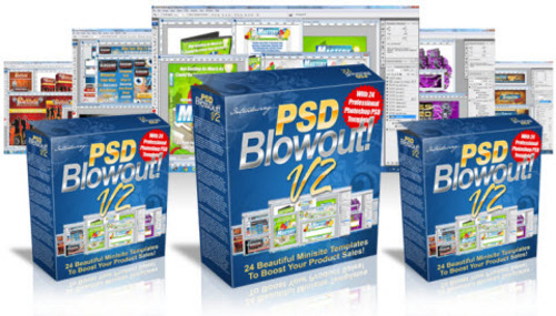 Product picture PSD Blowout V2 - Photoshop PSD Minisite Graphic Templates
