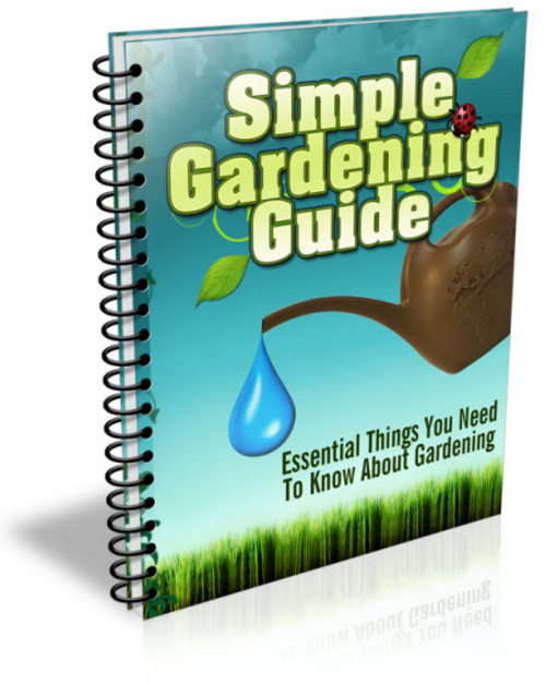 Product picture Simple Gardening Guide PLR Listbuilding Pack