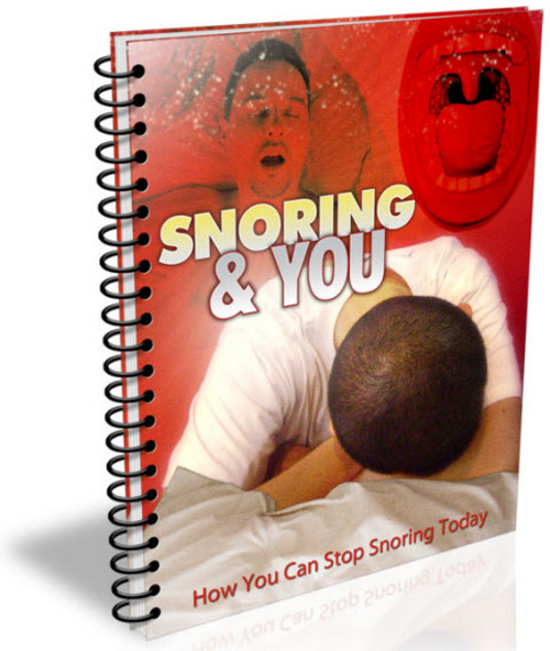 Product picture Snoring and You Report with PLR - Stop Snoring Today