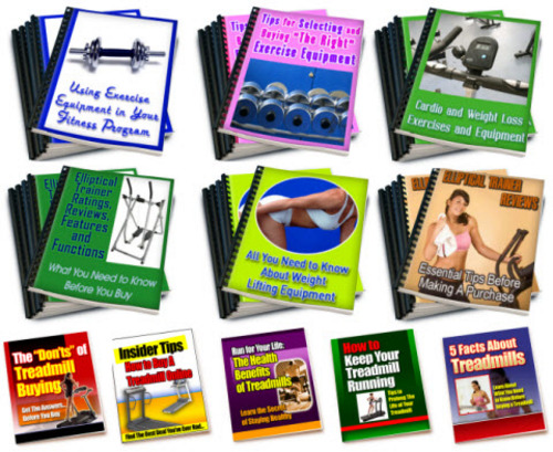 Product picture Exercise Machines, Fitness Equipment PLR Reports Package