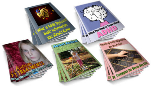 Product picture ADHD, Adult Dyslexia, Autism PLR Reports Package