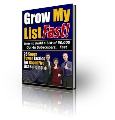Product picture Grow My List Fast: 26 Superpower Tactics for Rapid-Fire List