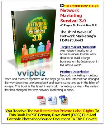 Product picture Network Marketing Survival 3.0