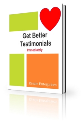 Product picture Get Better Testimonials For Your Products PLR Ebook