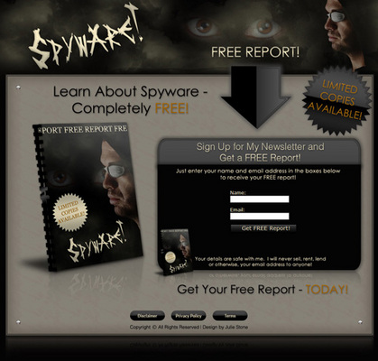 Product picture Spyware Minisite Graphics With PLR Content