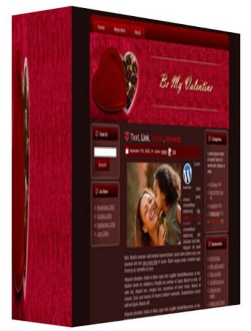Product picture Chocolate Valentine Theme With Master Resale Rights