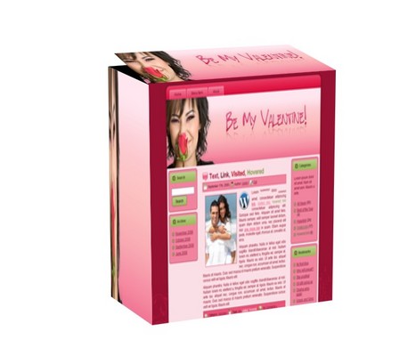 Product picture Valentine Rose Theme With Master Resale Rights