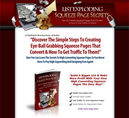 Product picture List Exploding Squeeze Page Secrets - PLR 