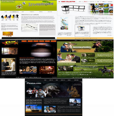 Product picture Five HTML Templates With No Restriction PLR