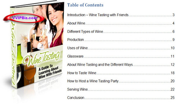 Product picture Wine Tasting Party Tips PLR