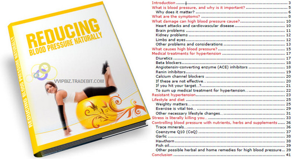 Product picture Reducing Blood Pressure Naturally MRR/ Giveaway Rights