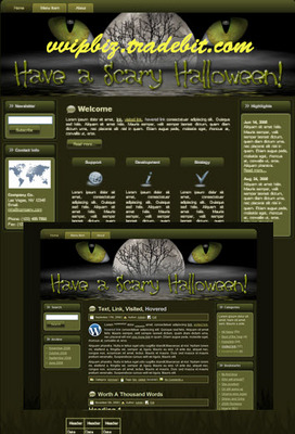 Product picture Scary Halloween WP Theme With MRR