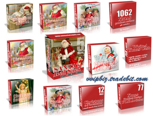 Product picture Christmas PLR - Santas PLR MRR Red Sack: !