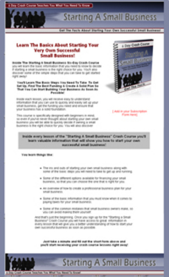 Product picture Starting A Small Business - 6 Day Private Label eCourse