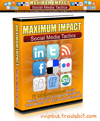 Product picture Maximum Impact Social Media Tactics (MRR)