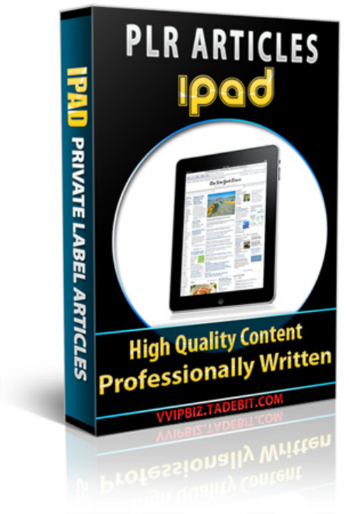 Product picture Apple iPad PLR Articles Packages!